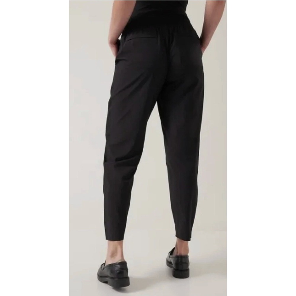 ATHLETA Brooklyn Ankle Pant Black Pants 10 Stretch Tapered Travel #198671 $99 - Picture 3 of 12